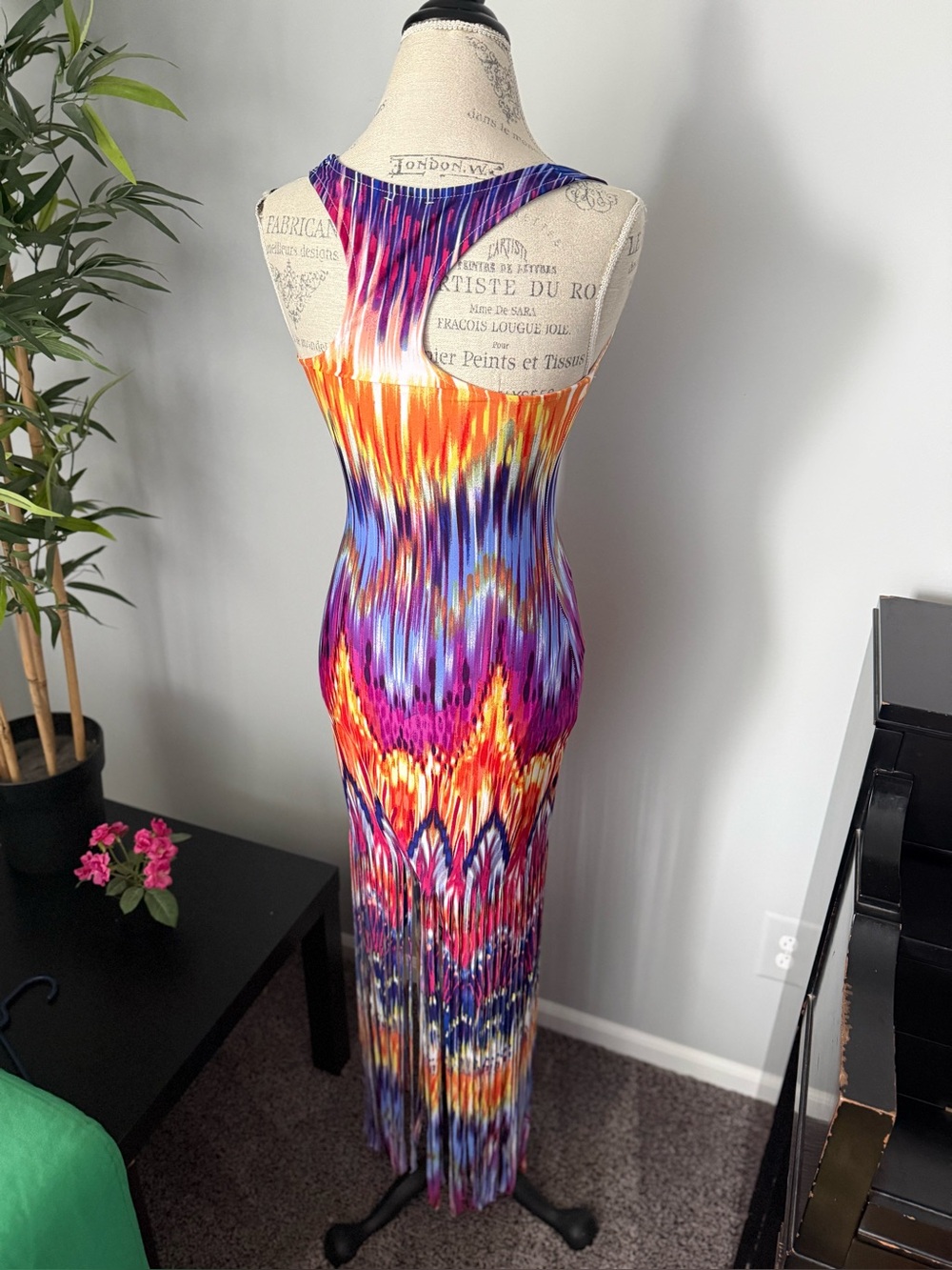 Venus Dress size small women maxi dress fringe - Picture 4 of 6